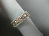 ESTATE 1.02CT WHITE & PINK DIAMOND 18KT WHITE & ROSE GOLD HALO ANNIVERSARY RING