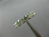 WIDE 1.25CT ROUND DIAMOND 14KT WHITE GOLD 3D 5 STONE WEDDING ANNIVERSARY RING