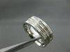 ESTATE .35CT DIAMOND ETOILE TWO ROW 14KT WHITE GOLD ETERNITY RING UNIQUE! #12187