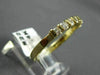ESTATE .50CT DIAMOND 14K YELLOW GOLD 7 STONE OPEN CHANNEL ANNIVERSARY RING 22467