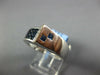 1.94CT DIAMOND & AAA SAPPHIRE 18KT WHITE GOLD PRINCESS & ROUND ETOILE BELT RING