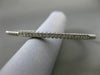 ESTATE .22CT DIAMOND 14K WHITE GOLD 3D PAVE ROPE DESIGN FLEXIBLE BANGLE BRACELET