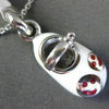 ESTATE 14KT WHITE GOLD 3D RED & WHITE ENAMEL HAPPY SMILEY FACE BABY SHOE PENDANT