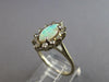 ESTATE .50CT DIAMOND & AAA OPAL 14KT WHITE GOLD MARQUISE & ROUND FUN RING #27557