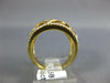 ESTATE WIDE .55CT DIAMOND 18KT YELLOW GOLD 3D OPEN FILIGREE STAR FUN RING