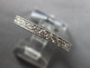 .88CT DIAMOND 18KT WHITE GOLD 2.5mm FILIGREE MILGRAIN ETERNITY ANNIVERSARY RING