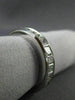 ESTATE WIDE 2.90CT PRINCESS CUT DIAMOND 14KT WHITE GOLD 3D ETERNITY RING #22375
