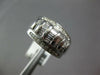 WIDE .52CT DIAMOND 14KT WHITE GOLD 3D CLASSIC ROUND & BAGUETTE ANNIVERSARY RING
