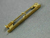 ESTATE 14KT YELLOW GOLD 3D CLASSIC RECTANGULAR SAFETY PIN #26243