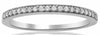 .13CT DIAMOND 14K WHITE GOLD 3D ROUND CLASSIC SEMI ETERNITY ANNIVERSARY RING