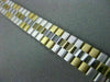 ESTATE WIDE 14K 2 TONE GOLD SOLID DIAMOND CUT HANDCRAFTED ITALIAN BRACELET 22787
