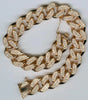 LARGE 3.14CT DIAMOND 18KT ROSE GOLD CLASSIC PAVE ETERNITY CUBAN TENNIS BRACELET