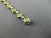 ESTATE 4.51CT WHITE & FANCY YELLOW DIAMOND 18K 2 TONE GOLD 3D INVISIBLE BRACELET