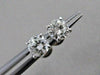 ESTATE .45CT ROUND DIAMOND 14KT WHITE GOLD 3D SCREW BACK STUD EARRINGS #21271