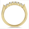 .46CT DIAMOND 14KT YELLOW GOLD 3D 7 STONE SHARED PRONG WEDDING ANNIVERSARY RING