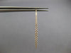 LONG .58CT DIAMOND 14K YELLOW GOLD 3D GRADUATING BAR LEVERBACK HANGING EARRINGS