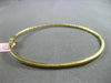 ESTATE .55CT DIAMOND 18KT YELLOW GOLD 3D ETOILE CLASSIC 2mm BANGLE BRACELET