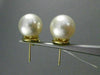 ESTATE LARGE .40CT DIAMOND 18KT GOLD 3D SOUTH SEA PEARL CLASSIC CLIP ON EARRINGS