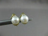 ESTATE .24CT DIAMOND & AAA SOUTH SEA PEARL 14K YELLOW GOLD CLIP ON EARRINGS 5011