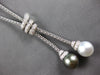LARGE .33CT DIAMOND & AAA SOUTH SEA & TAHITIAN PEARL 18KT WHITE GOLD 3D NECKLACE