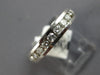 ESTATE .81CT DIAMOND 14KT WHITE GOLD 3D ROUND CHANNEL WEDDING ANNIVERSARY RING