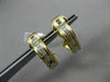 ESTATE .30CT DIAMOND BAGUETTE 14KT YELLOW GOLD 3D WAVE CLIP ON EARRINGS