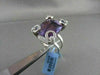 ANTIQUE WIDE 17.52CTW AAA AMETHYST EMERALD CUT & DIAMOND 18KT WHITE GOLD RING