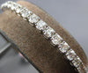 ESTATE LARGE 3.10CT DIAMOND 14KT WHITE GOLD 3D ROUND ADJUSTABLE TENNIS BRACELET