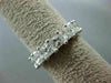 LARGE 5.06CT PRINCESS DIAMOND 14KT WHITE GOLD ETERNITY WEDDING ANNIVERSARY RING