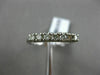 ESTATE .35CT ROUND DIAMOND 14KT WHITE GOLD 3D CLASSIC 7 STONE ANNIVERSARY RING