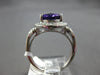 LARGE 3.53CT DIAMOND & AAA AMETHYST 14KT WHITE GOLD OVAL & ROUND LOVE KNOT RING