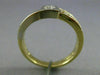 ESTATE .62CT DIAMOND 14K WHITE & YELLOW GOLD BEZEL PROMISE ENGAGEMENT RING 20726
