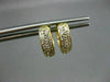 ESTATE .35CT DIAMOND 14KT YELLOW GOLD CLASSIC CHANNEL HUGGIE EARRINGS #18341