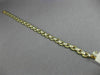 ANTIQUE .50CT DIAMOND 14K WHITE & YELLOW GOLD 3D LINK HANDCRAFTED BRACELET #227