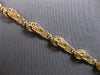ESTATE MULTI COLOR ENAMEL 14K YELLOW GOLD 3D CLASSIC SLIPPER FUN BRACELET #27917