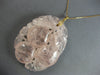ANTIQUE EXTRA LARGE AAA PINK QUARTZ 14K YELLOW GOLD 3D HANDCARVED PENDANT #27748
