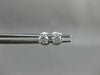 ESTATE .50CT ROUND DIAMOND 14K WHITE GOLD 4 PRONG SCREW BACK EARRINGS 4mm #19450