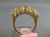 ESTATE 1.73CT DIAMOND 18KT ROSE GOLD ROUND & BAGUETTE FILIGREE MILGRAIN FUN RING