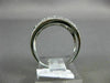 ESTATE .50CT BLACK & WHITE DIAMOND 14K WHITE GOLD 3D CLASSIC MULTI WAVE FUN RING