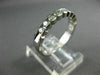 ESTATE .50CT DIAMOND 14KT WHITE GOLD 9 STONE SEMI BEZEL ETOILE ANNIVERSARY RING
