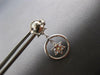 ESTATE 1.24CT DIAMOND 14KT WHITE GOLD FLOWER CIRCLE OF LIFE FUN HANGING EARRINGS