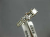 ESTATE .51CT DIAMOND 14KT WHITE GOLD 3D LUCIDA SEMI MOUNT ENGAGEMENT RING #23798