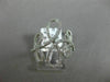 ESTATE LARGE .42CT ROUND DIAMOND 14KT WHITE GOLD 3D INFINITY MULTI LEAF FUN RING