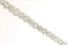 7.0CT DIAMOND 14KT WHITE GOLD 3D ROUND OVAL GRADUATING ETERNITY TENNIS BRACELET