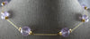 ESTATE .90CT AAA AMETHYST 14KT YELLOW GOLD BY THE YARD FUN LOVE NECKLACE #27888