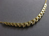 EXTRA LARGE 3.20CT DIAMOND 14KT YELLOW GOLD GRADUATING V SHAPE BAR LOVE NECKLACE