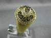 LARGE 3.43CT DIAMOND & AAA SMOKY TOPAZ 14KT YELLOW GOLD FLOWER DOME SHAPE RING