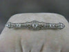 ANTIQUE 1.60CTW OLD MINE CUT DIAMOND PLATINUM OPEN FILIGREE PIN BROOCH F/G #2121