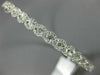 1.43CT DIAMOND 18K WHITE GOLD INFINITY ETOILE SEMI ETERNITY LOVE BANGLE BRACELET