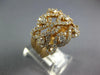 LARGE 2.09CT DIAMOND 18KT ROSE GOLD MULTI ROW INFINITY ETOILE ANNIVERSARY RING